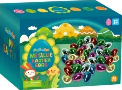 Fillable Metallic Easter Eggs 48pcs -Popfun fillable metallic easter eggs 48 pcs 173922