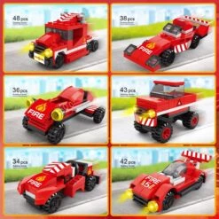Fire Rescue Cars Building Blocks -Popfun fire rescue cars building blocks 437446