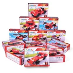 Fire Rescue Cars Building Blocks -Popfun fire rescue cars building blocks 473036