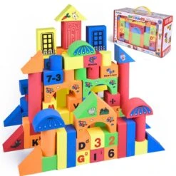 Foam Building Blocks For Kids (108pcs)