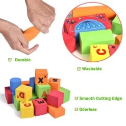 Foam Building Blocks For Kids (108pcs) -Popfun foam building blocks for kids 108 pcs 592669