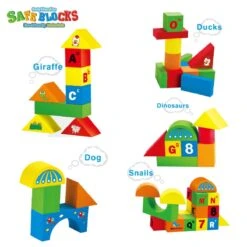 Foam Building Blocks For Kids (108pcs) -Popfun foam building blocks for kids 108 pcs 743410