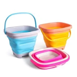 Foldable Buckets Beach Toys Set -Popfun foldable buckets beach toys set 337739