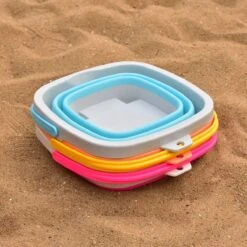 Foldable Buckets Beach Toys Set -Popfun foldable buckets beach toys set 475893