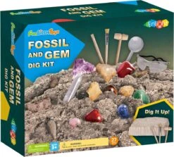 Fossil And Gem Dig Kit -Popfun fossil and gem dig kit 864568