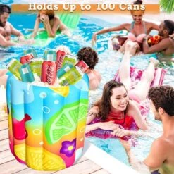 Giant Tropical Cocktail Inflatable Cooler -Popfun giant tropical cocktail inflatable cooler 499194