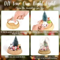 Christmas Advent Calendar: DIY Glass Dome Night Light -Popfun glass dome night light advent calendar 670379