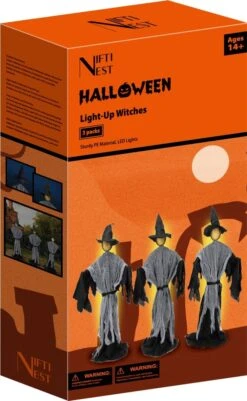 Glowing Halloween Witch Decor 3pcs 13 Glowing Halloween Witch Decor 3pcs -Popfun glowing halloween witch decor 3pcs 976195