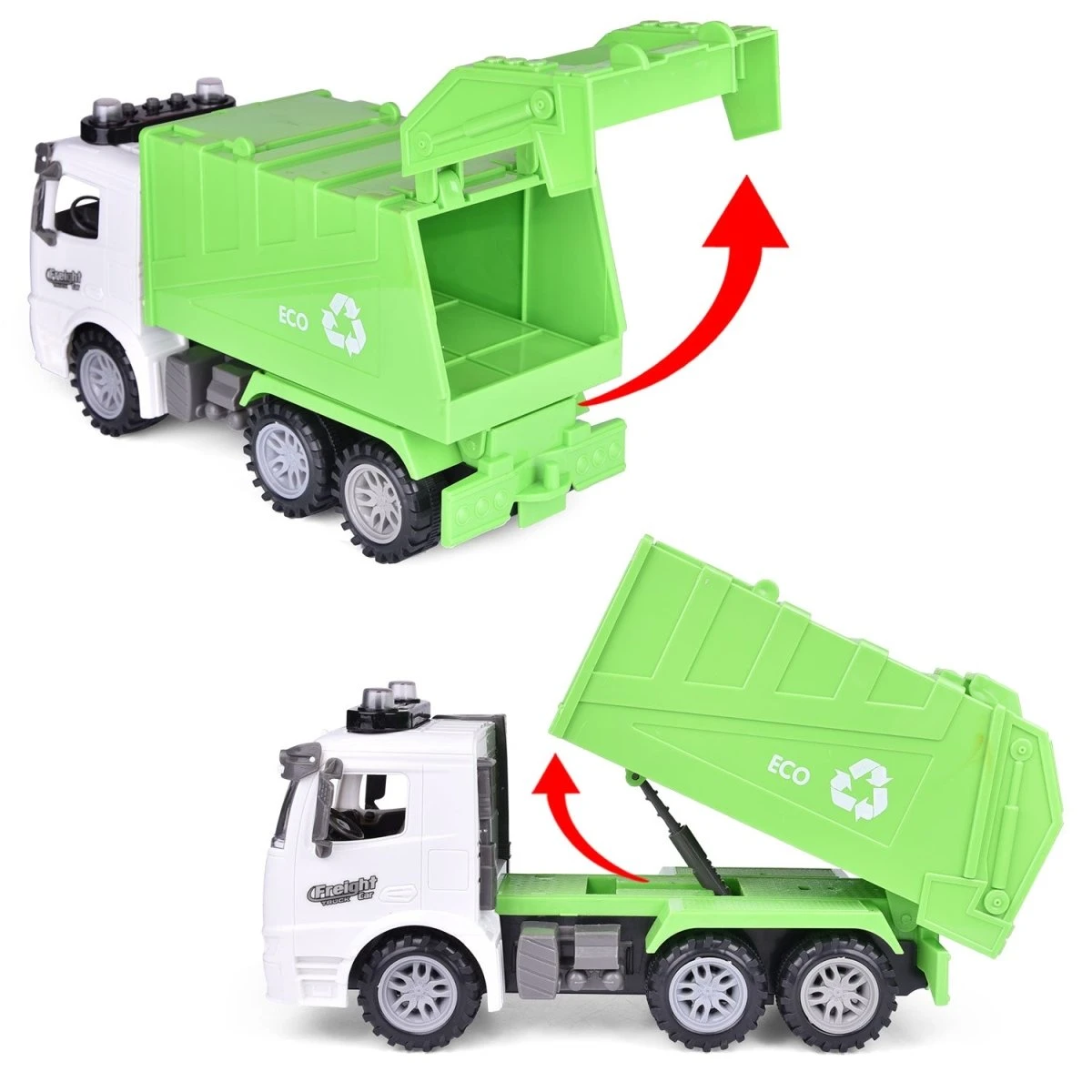 Green Recycling Truck Toy 8 Green Recycling Truck Toy - Image 6