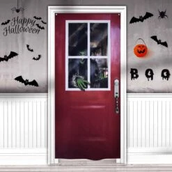 Halloween Decoration Witch Door Cover