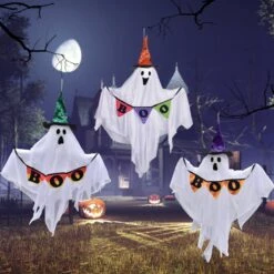 Halloween Ghost Decorations 3pcs -Popfun halloween ghost decorations 3pcs 114740