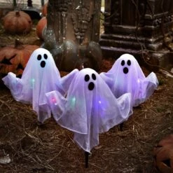 Halloween Lawn Ghosts Yard Stakes