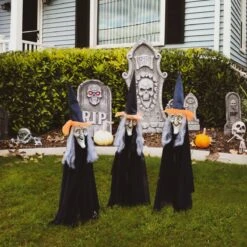 Halloween Lawn Witches -Popfun halloween lawn witches 332546