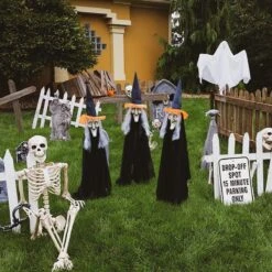 Halloween Lawn Witches -Popfun halloween lawn witches 543963