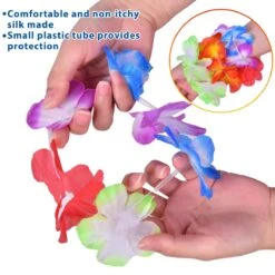 Hawaiian Leis Necklace Bracelets Party Pack 60pcs -Popfun hawaiian leis necklace bracelets party pack 60 pcs 150418