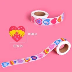 Heart Stickers For Valentine's Day 1000pcs -Popfun heart stickers for valentines day 1000 pcs 821900