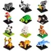 UN LITTLE TOYS Party Favor For Kids, Mini Animals Building Blocks Sets Goodie Bags Stuffers For Kid, Small Toy Prizes, 12Pack Birthday Party Favor Easter Egg Fillers -Popfun image 1 c331f7b4 b74b 4ecb af23 d8eb6a805012