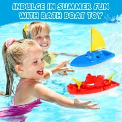 Toy Boats, 3 PCS Boat Bath Toy Toddler Pool Toys, Toy Boats For Water Play Plastic Toy Boats For Toddlers 1-3 -Popfun image 3