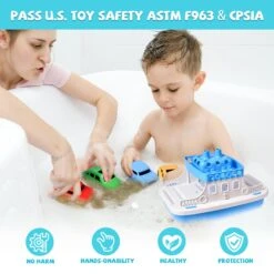 Toy Boat Bath Toys For Toddlers With 4 Mini Car Toys, Kids Water Toys Ferry Boat For Bathtub Bathroom Pool Beach Toys, Birthday Gifts -Popfun image 3 d31a83ae b692 4129 9b7e b12ba50831e7