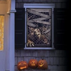 Indoor Halloween Decor Zombie Curtain -Popfun indoor halloween decor zombie curtain 566279