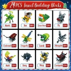 Christmas Advent Calendar: Insects Building Blocks -Popfun insects building blocks 289994