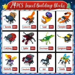 Christmas Advent Calendar: Insects Building Blocks -Popfun insects building blocks 599161