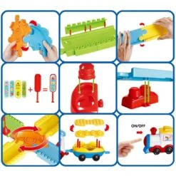 Kids Train Sets With Flexible Railway Build Sets -Popfun kids train sets with flexible railway build sets 468581
