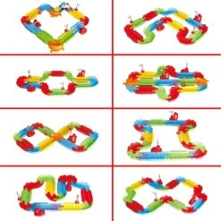 Kids Train Sets With Flexible Railway Build Sets -Popfun kids train sets with flexible railway build sets 805493