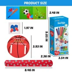 Kids Valentines Day Cards With Slap Bracelets And Stickers -Popfun kids valentines day cards with slap bracelets and stickers 678748