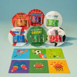 Kids Valentines Day Cards With Slap Bracelets And Stickers -Popfun kids valentines day cards with slap bracelets and stickers 872154