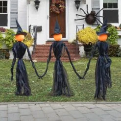 LED Hand Holding Halloween Witch Decor 3pcs