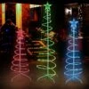 3PCS Spiral Christmas Tree LED Light -Popfun led spiral tree light 409058
