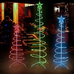 3PCS Spiral Christmas Tree LED Light