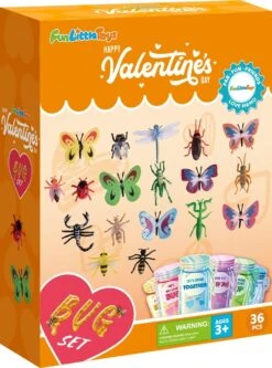Love Bug Valentine's Day Cards For Kids (36pcs) -Popfun love bug valentines day cards for kids 36pcs 959525