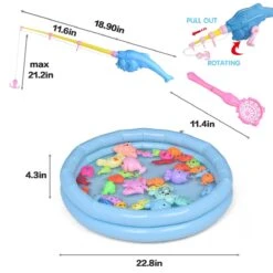 Magnetic Fishing Toys 42pcs -Popfun magnetic fishing toys 42pcs 940543