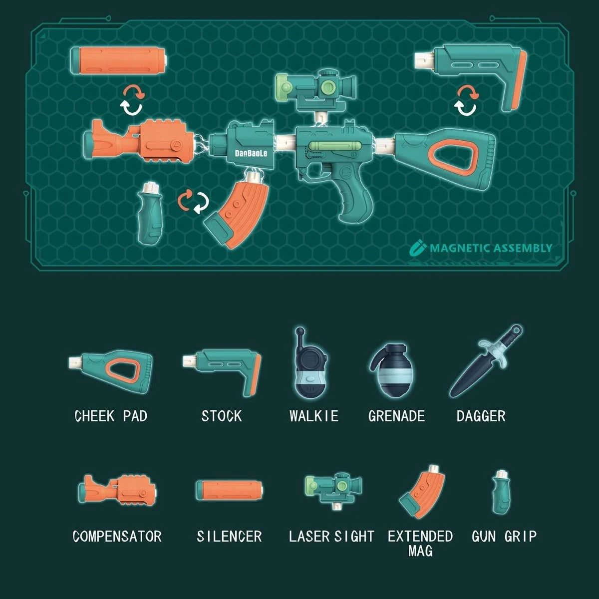 Magnetic Toy Gun For Kids 7 Magnetic Toy Gun For Kids - Image 5