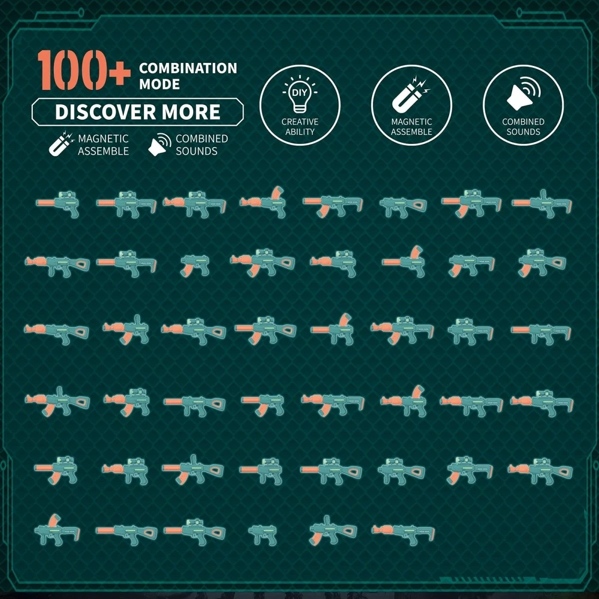 Magnetic Toy Gun For Kids 8 Magnetic Toy Gun For Kids - Image 6