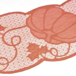 Maple Leaf And Pumpkin Table Runner -Popfun maple leaf and pumpkin table runner 316494