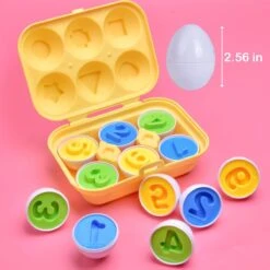 Number Matching Yellow Egg Set 6pcs -Popfun matching yellow egg set 555975