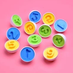 Number Matching Yellow Egg Set 6pcs -Popfun matching yellow egg set 817040