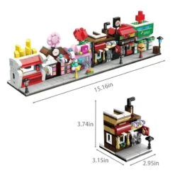 Mini City Streetscape Building Blocks 6-in-1 -Popfun mini city streetscape building blocks 6 in 1 910243