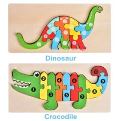 Montessori Wooden Puzzle For Toddlers -Popfun montessori wooden puzzle for toddlers 190665