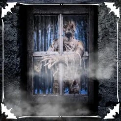 Mummy Curtain Halloween Window Decoration