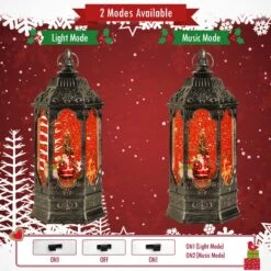 Christmas Musical Snow Globe Lantern -Popfun musical snow globe lantern 284127