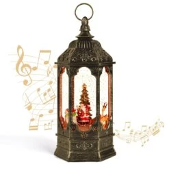 Christmas Musical Snow Globe Lantern -Popfun musical snow globe lantern 791677