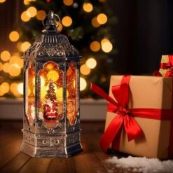 Christmas Musical Snow Globe Lantern
