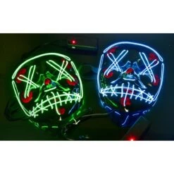 Halloween Neon Glow Masks -Popfun neon glow masks 105239