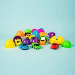 Easter Eggs Prefilled With Mini Toy Cars 12pcs