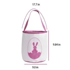 Pink Easter Bunny Basket -Popfun pink easter bunny basket 140710