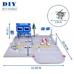 Police Station Building Kit -Popfun police station building kit 600034